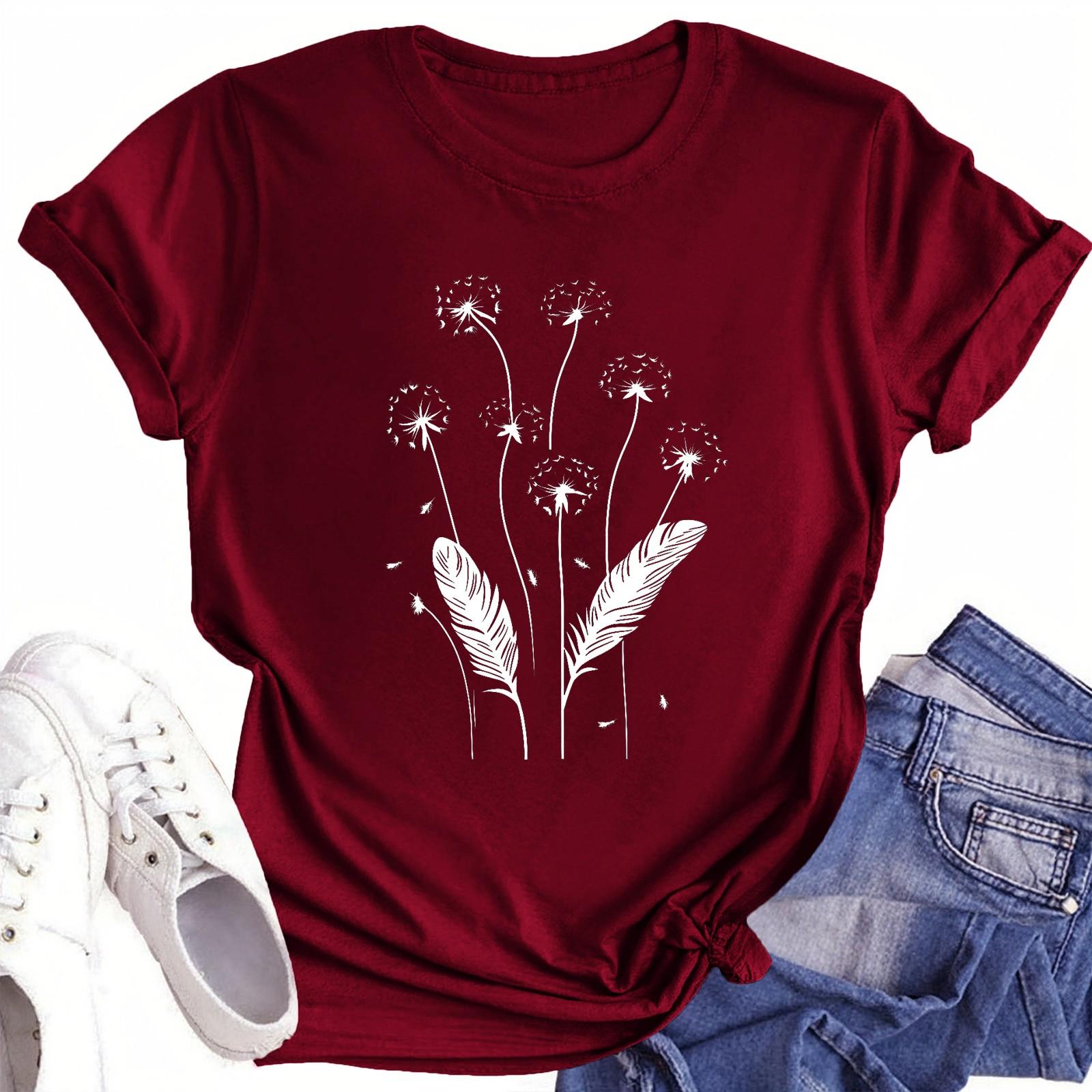 

Футболки для малышей, девочек и мальчиков, детские футболки с короткими рукавами и принтом для мальчиков и девочек 150 винный