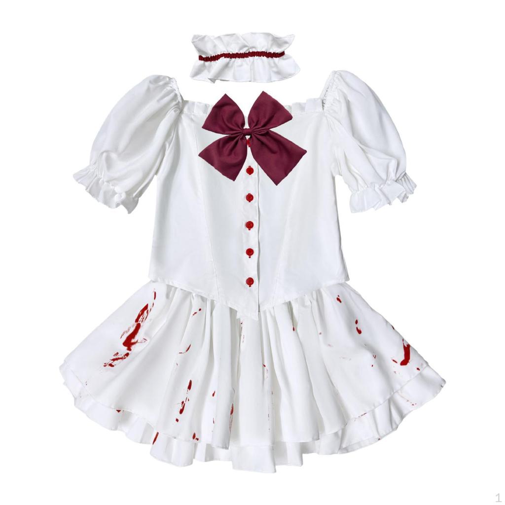 Halloween Maid Costume Outfit for Daily Wear Masquerade Birthday Dress Up