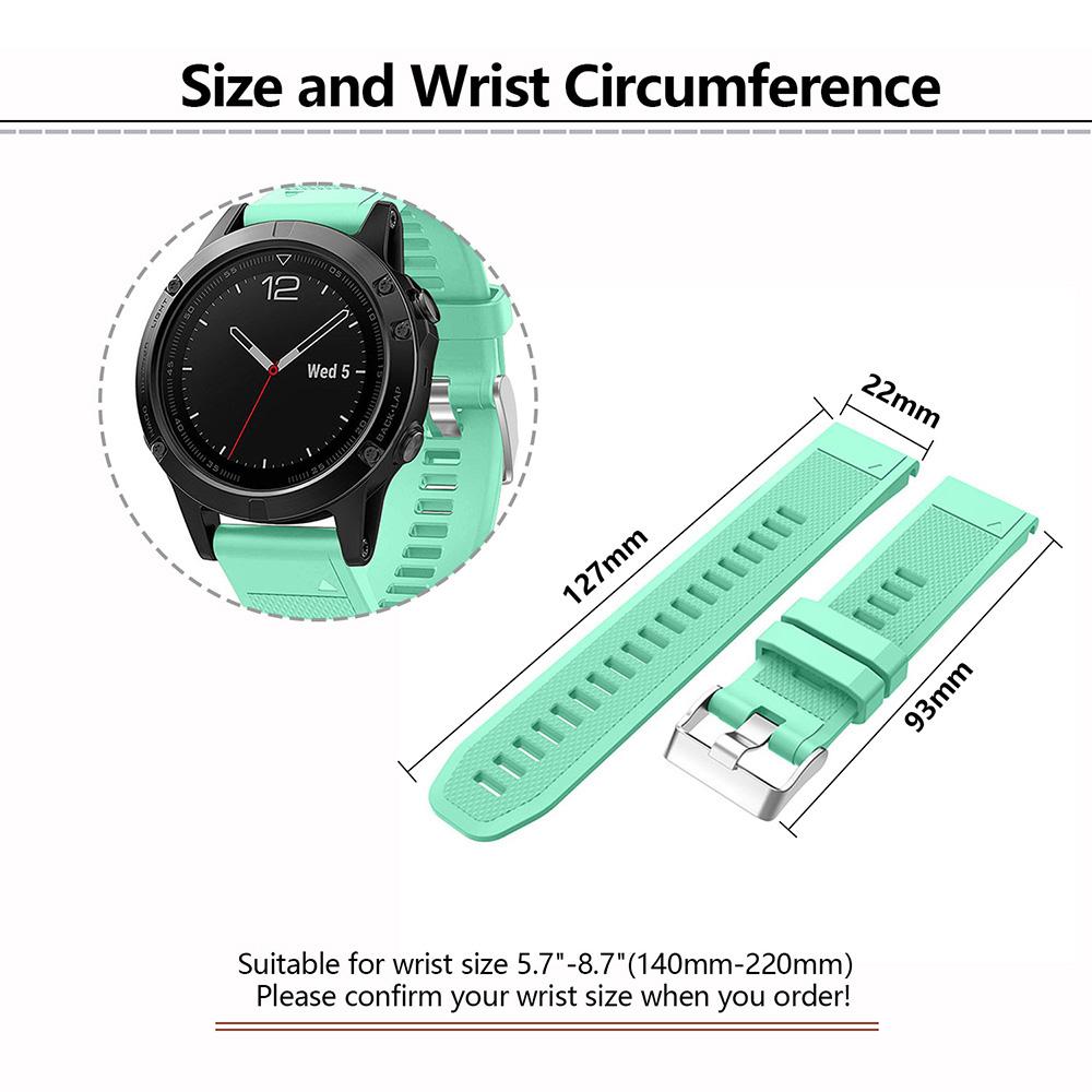 KALEBOL KLB-LWGJ-001 For Garmin Fenix 7/7 Pro Watch Bracelet QuickFit 22mm Strap with Grid Texture