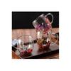 Double Walled Borosilicate Glass Cup Mug With Dried Flowers