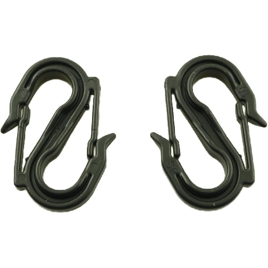 10PCS Heavy Duty S Shaped Double Ended Hanging Hooks 8 Shaped Hooks 2.2x1.65x0.35Inch for Waterproof Cloth Ropes Sunshade Nets Curta Cargo Nets