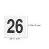 25 Segnaposto a Tenda Eleganti Segni Numerati per Disposizione Posti Matrimonio Marcatori Posti Riservati in Plastica Resistente
