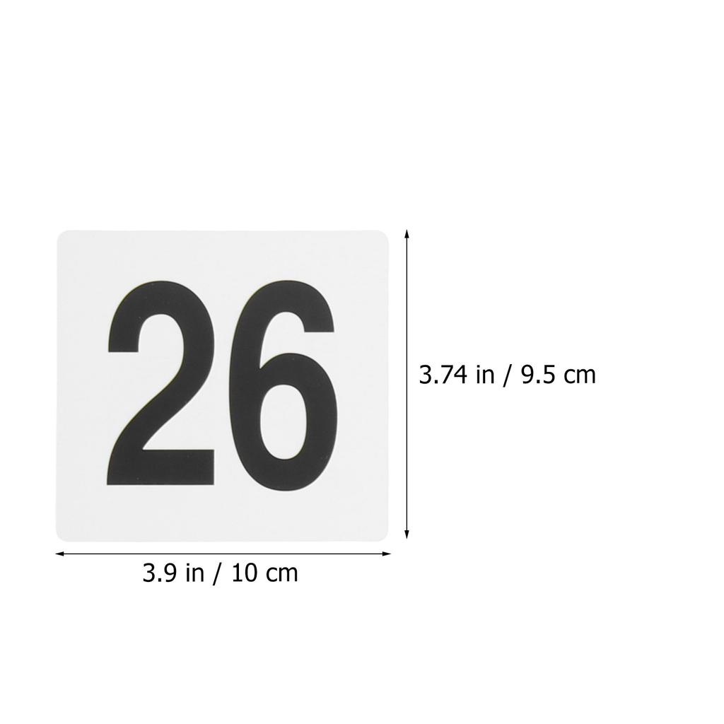 25 Segnaposto a Tenda Eleganti Segni Numerati per Disposizione Posti Matrimonio Marcatori Posti Riservati in Plastica Resistente
