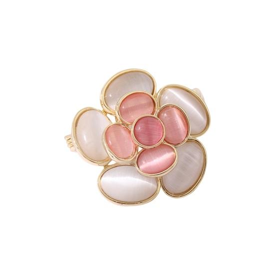 

Женская брошь в форме камелии, декор из искусственного опала, противоскользящая сумка на плечо с лепестками, костюм, воротник пальто, шляпа, булавка для одежды, вечеринка, выпускной вечер, свадебная одежда, ювелирные изделия розовый