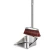 Stainless Steel Dustpan and Broom Set - Two-Piece Household Cleaning Set