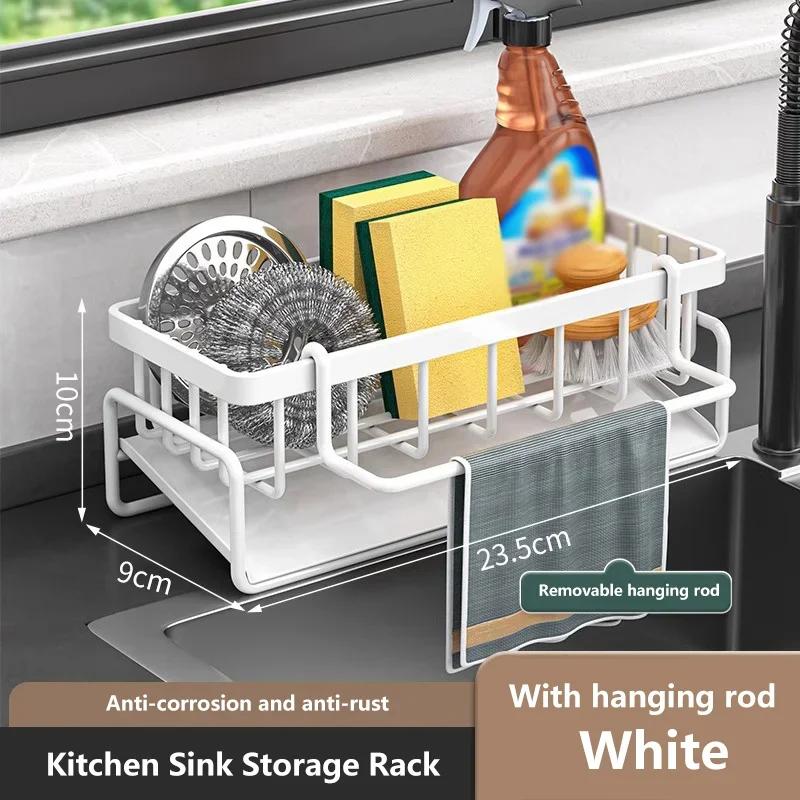 Storage Organizer Kitchen Accessories Shelf Drainer Kitchen Dishes Tableware Drainboard Rack Dish Acceesories Organization Sink