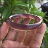 Natural Chalcedony Agate Purple Bracelet Fashionable Charm Emerald Bangle Women's Gift