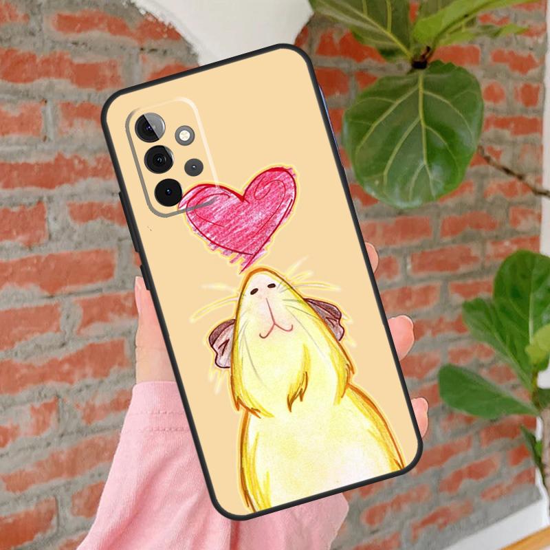 Cute Cartoon Guinea Pig Phone Case For Samsung Galaxy A15 A25 A55 A54 A34 A14 A35 A52 A32 A12 A51 A71 A13 A33 A53