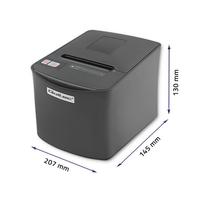 Qoltec Drukarka paragonowa RTP-0256 | bonowa | termiczna | High Speed | 203 dpi | USB