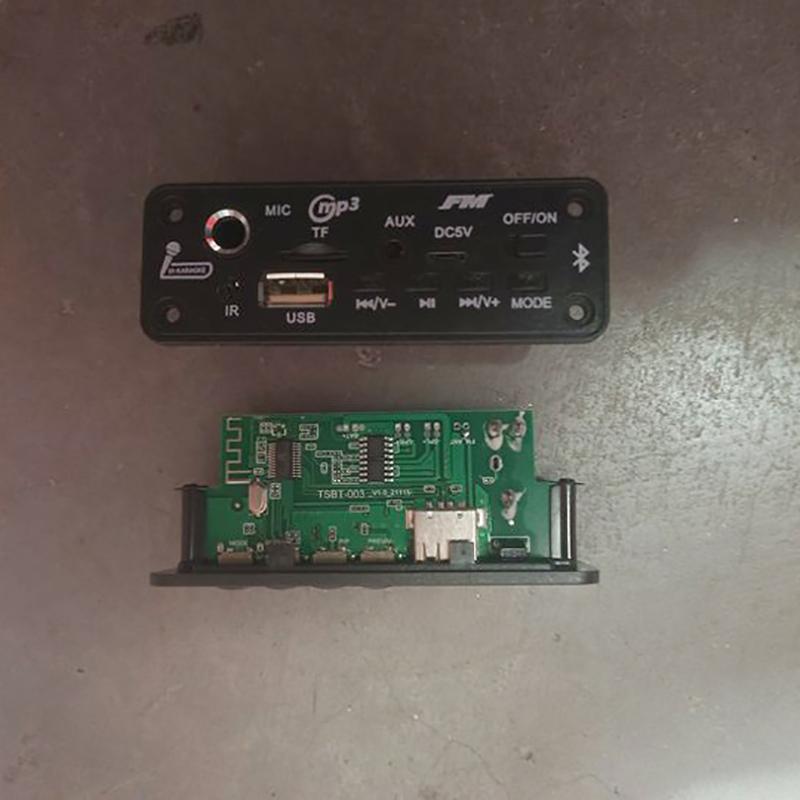 Wzmacniacz Bluetooth 10W 6W Płytka Dekodera Mp3 Mikrofon Samochodowy Odtwarzacz Mp3 Ładowanie Moduł Radia FM Mikrofon Tf Usb Amplificador