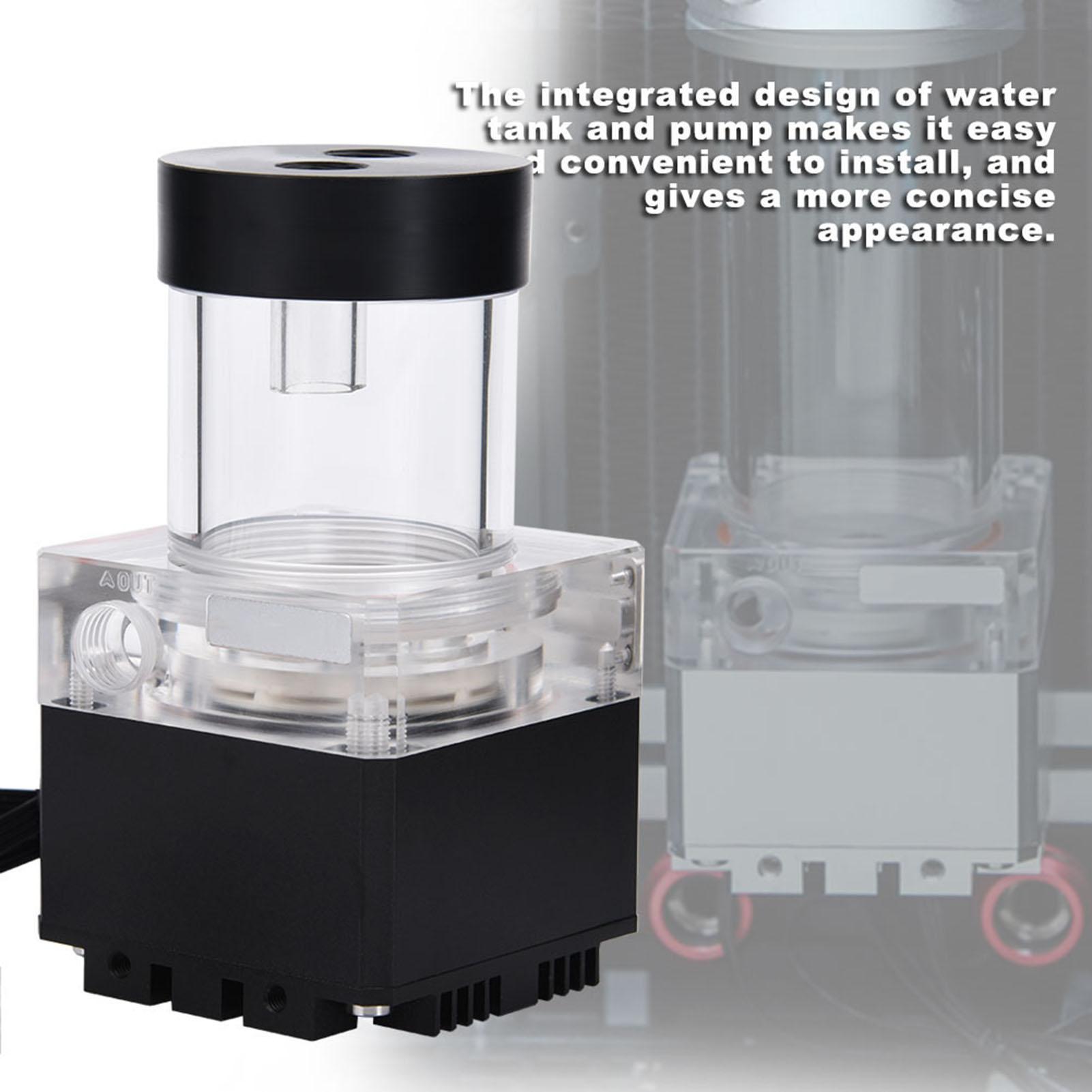 

800LH Компьютерный насос 4 метра Головка насоса Быстрый отвод тепла Компьютерный водяной насос - 4.72 дюйма Черный чёрный