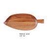 Creative Leaf Shape Dinner Tray More Thicken Round Edge Wood Serving Tray Home