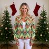 Women'S  Sweater Cute Fun Printing Sweater Fall And Winter Long Sleeve Knitted Sweater