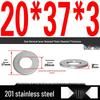 201 Stainless Steel Flat Washer Shim, GB97, Sizes M3 to M30