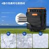 Odoland 35L Soft Cooler Bag with Cart Large Foldable Fishing Cooler for and Picnics Wheels, All-Terrain Included, Capacity, Insulated, Leak-Proof,