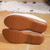 Women's Plus Size Wedge Thick Sole Slippers, Summer New European Style Buckle Open Toe Casual Beach Slides