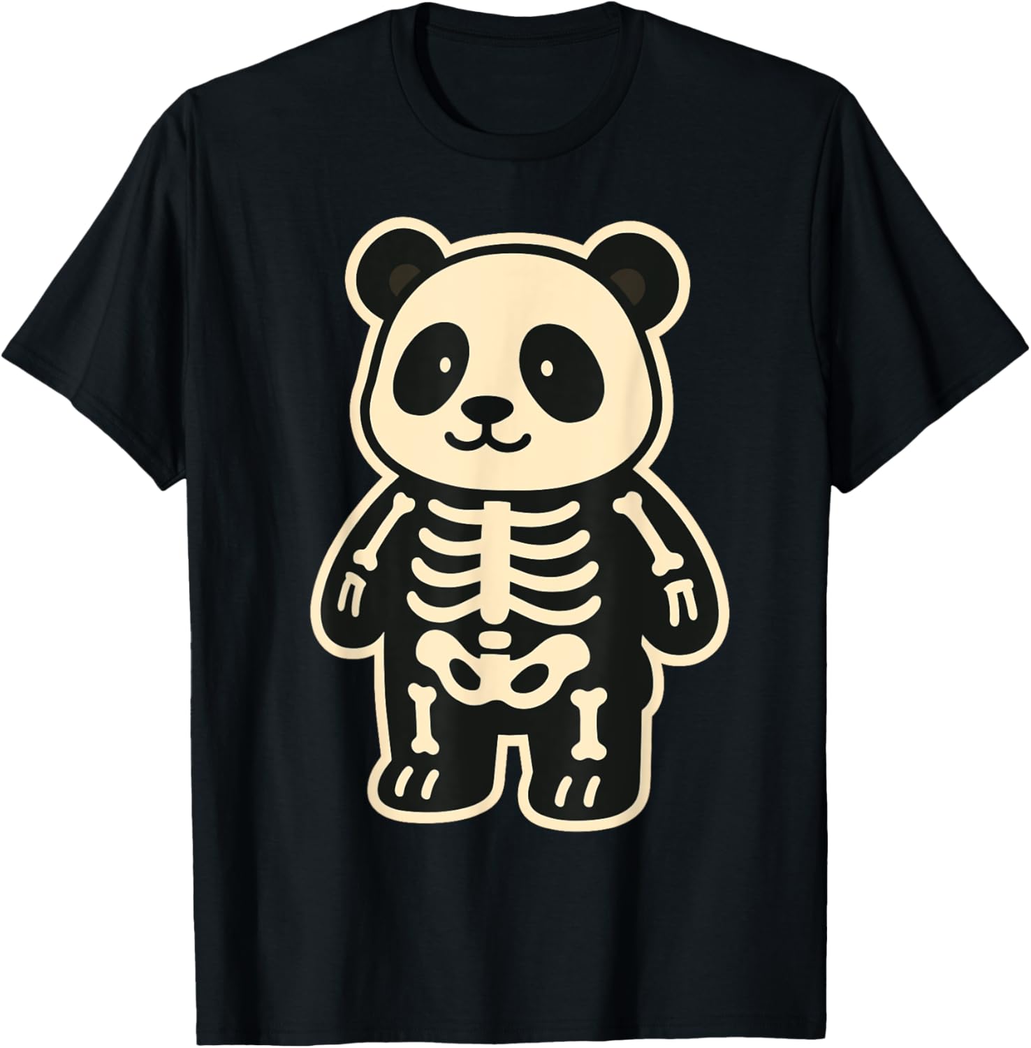 

Cartoon Panda Skeleton Costume Graphic Tee Cute Halloween Boys Girls T-Shirt Animal Lovers T Shirts S разноцветный