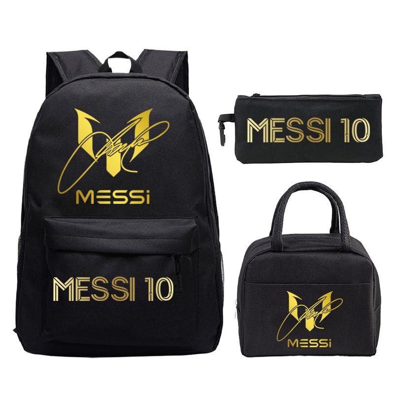 Star Peripheral Printing Primary And Secondary School Students Schoolbag Leisure Pencil Bag Children'S Portable Meal Bag Set