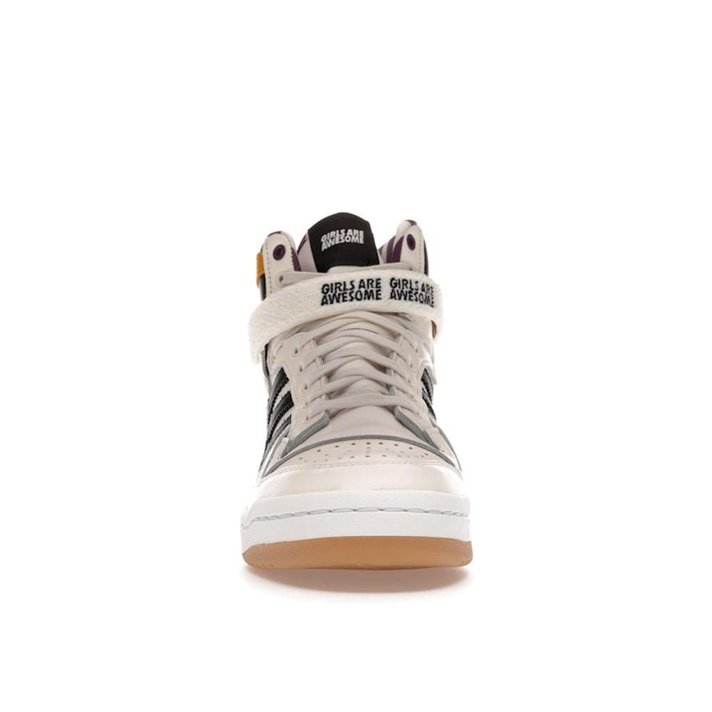 Girls Are Awesome x adidas Forum High Cloud White Purple Unisex Sneakers Chalk-White Core-Black Purple-Beauty GY2632
