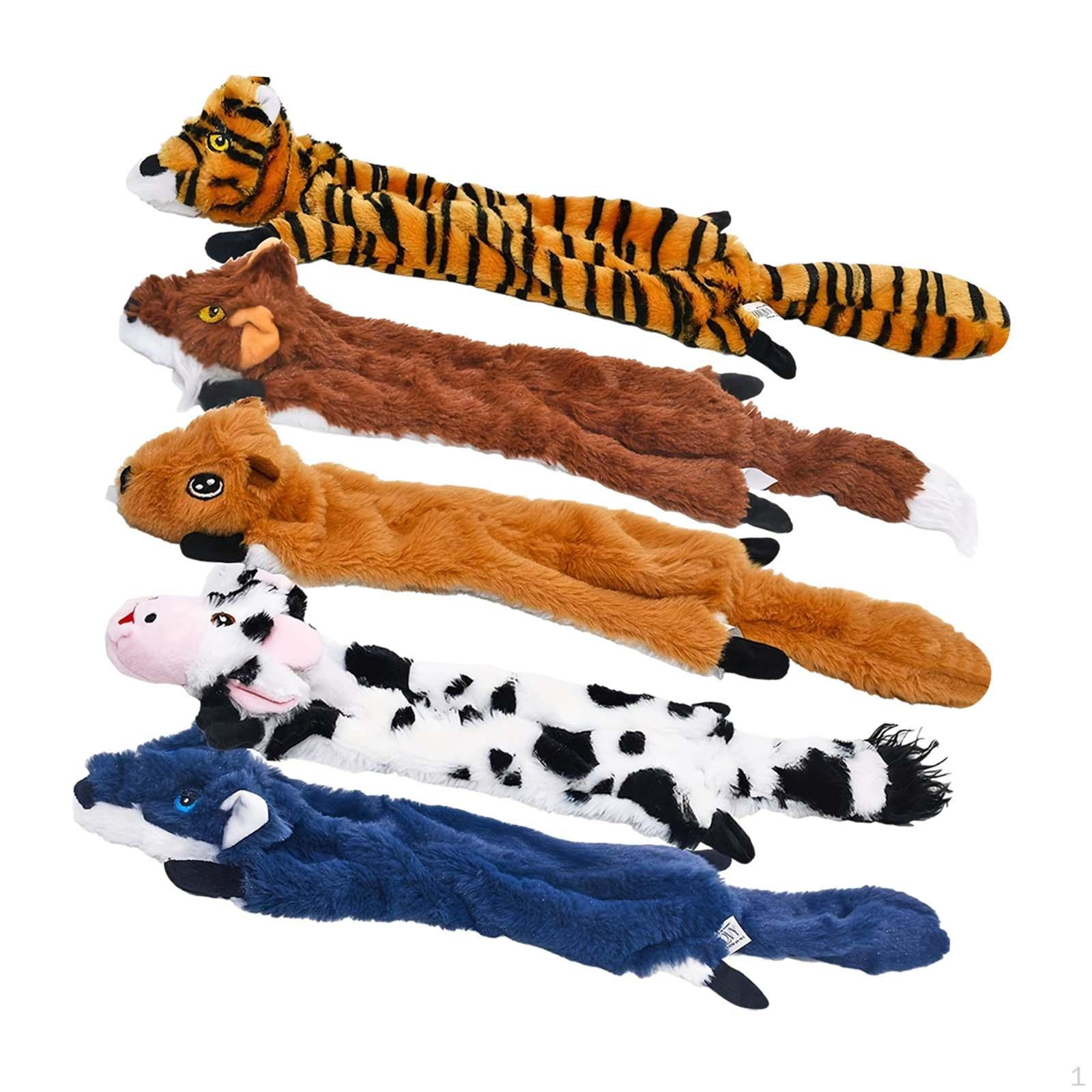 

5x Dog Squeaky Toys,Stuffed Pet Plush Toys,Furniture Protector with Crinkle Sound,Chewing and Play