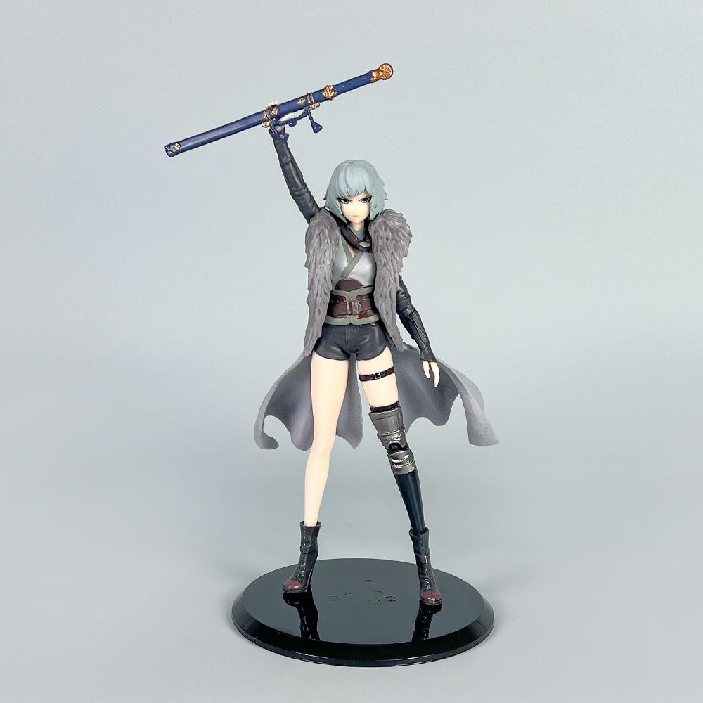 22cm Anime Bai Yuekui Figure Standing Raising Figure Model Toy Gift Collection Decoration PVC Doll