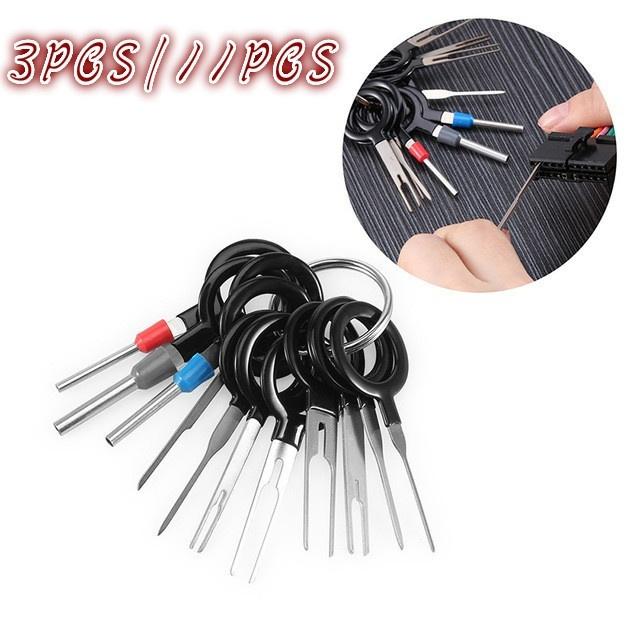 3Pcs/Set  11Pcs/Set Terminal Removal Tools Car Electrical Wiring Crimp Connector Pin Extractor Kit C