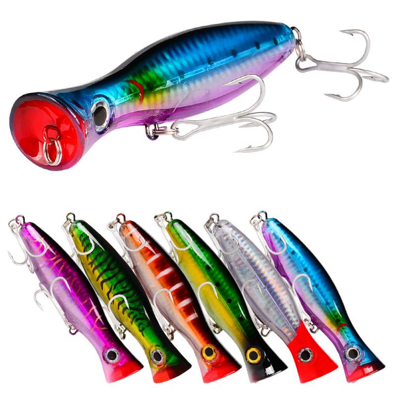 13CM/43G Plastic Hard Bait Fake Fish Bait Popa Lua Big Mouth Wave Crawling Bionic Lure for Fishing