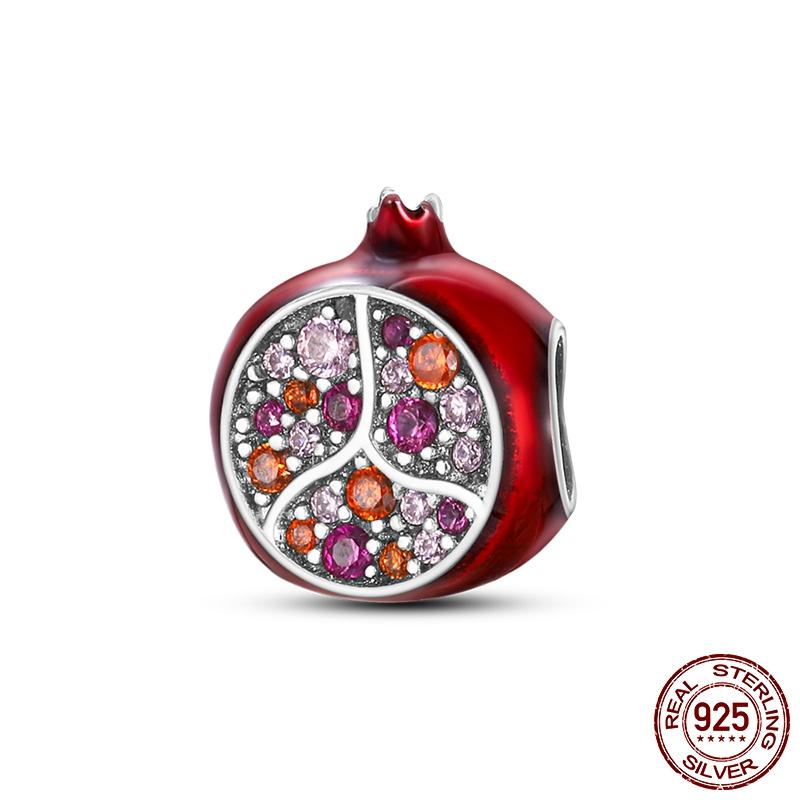 Red Series Pendant Charms Beads Plata Charms Of Ley Fit Original Brand Women Bracelet Pendant Necklace Jewelry