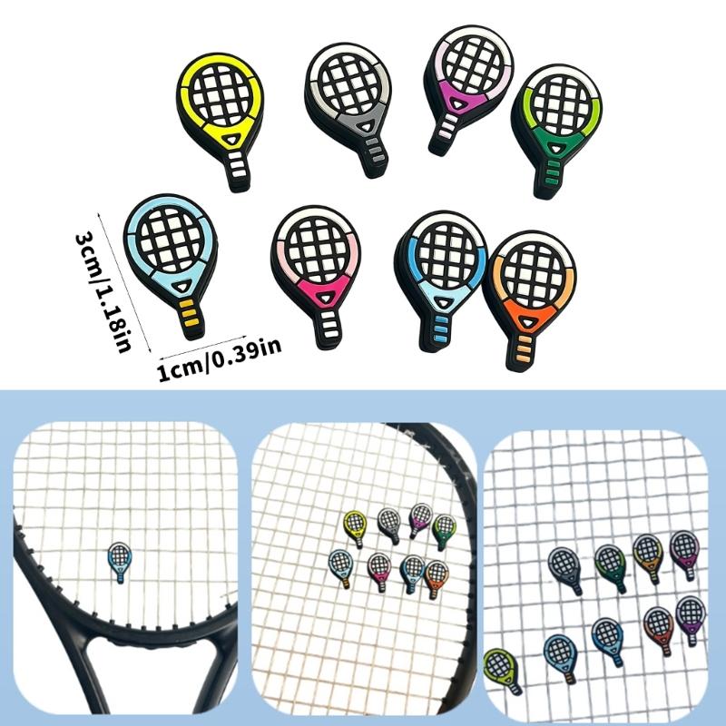 8 Stück Tennis Vibrationsdämpfer Silikon Schläger Stoßdämpfer Cartoon Tennisschläger Dämpfer Tennis Zubehör