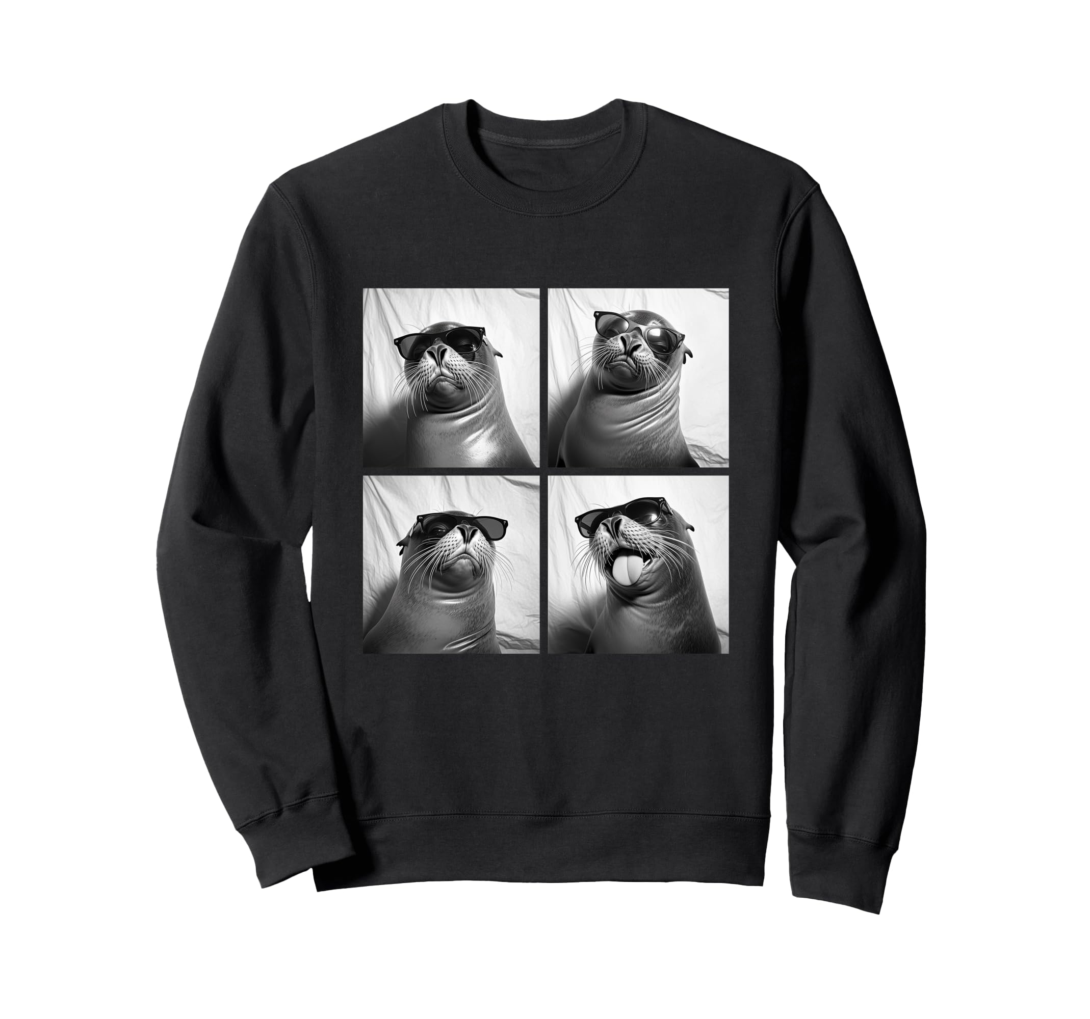 

Funny Seal Sunglasses Cool Marine Animal Humor Meme Sweatshirt