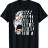 Lunch Lady Messy Bun Cafeteria Worker T-Shirt