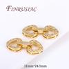 18K Gold Plated Clasp For Jewelry,Connectors For Bracelets,Fasteners Clasps,DIY Jewelry Accessories,Necklace Findings