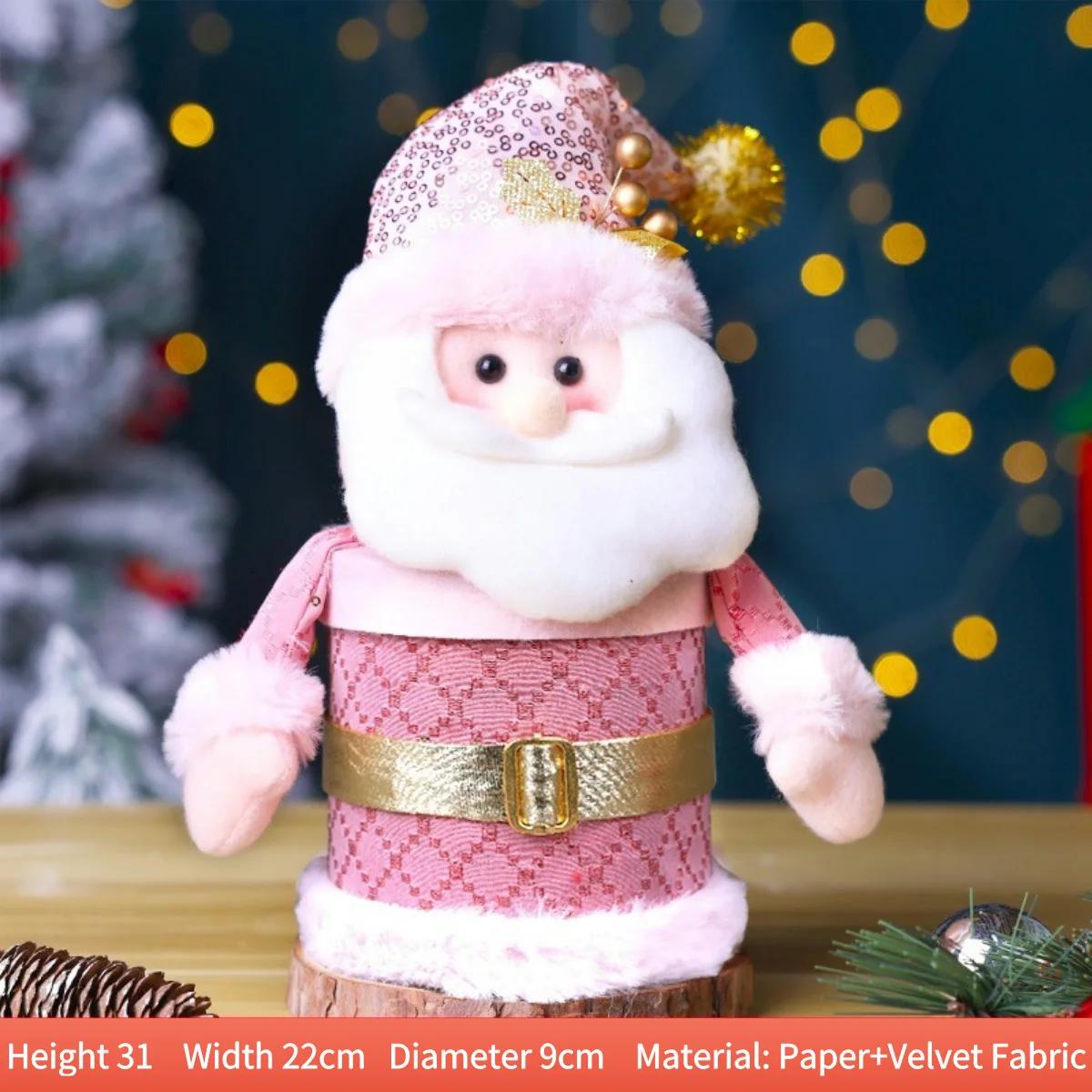 Рождественская креативная рождественская упаковка для розовых яблок, рождественская подарочная коробка для конфет, безопасная сумка для фруктов 20X18CM