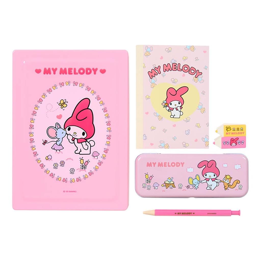 Sanrio My Melody Tool Box & Stationery Set 333085 – Official SANRIO School Supply Set (Pink)