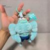 Decorative Hang Tag for Keys Funny Buff Muscle Fish Plush Keychain, Cartoon Stuffed Shape Gift Pendant, Novelty Soft Bag Charm Key Ring, Creative