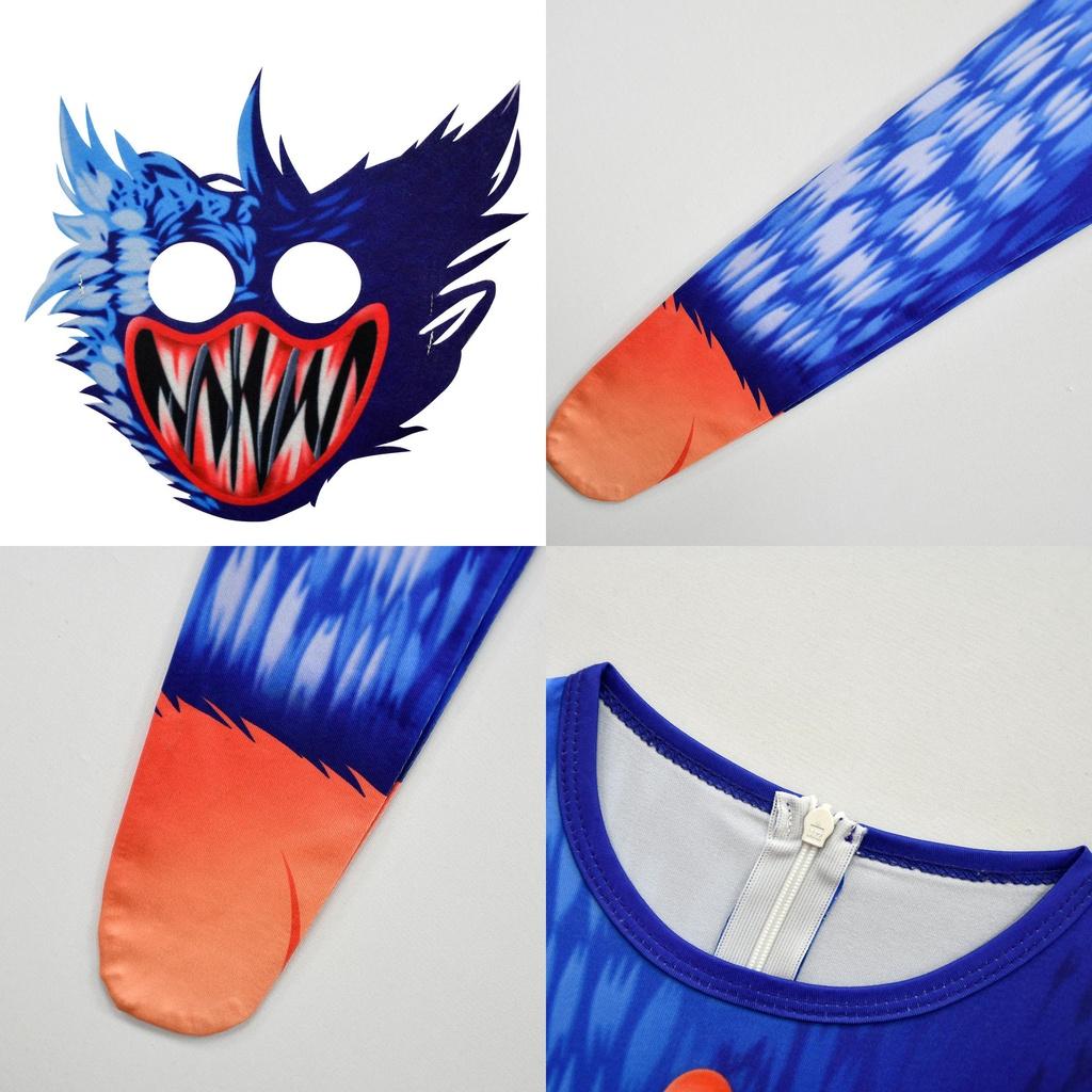 Kids Huggy Wuggy Poppy Playtime Cosplay Costume For Parties And Events