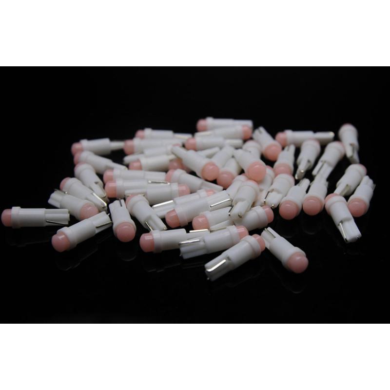 T5 Car Bulb Ceramic T5 Car Led Dashboard Light Makeup Light 1SMD 3D Astigmatism COB Indicator