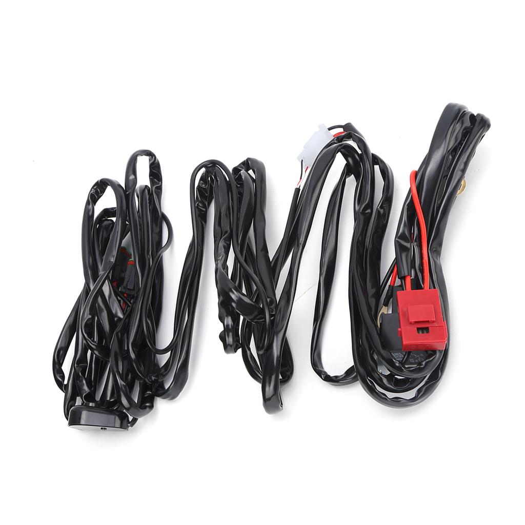 9.8ft LED Spotlights Wiring Harness 12V 40A 1to2 with DT Connector IP67 Waterproof Universal