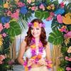70 Pcs Hawaiian Leis Luau Party Decoration Artificial Tropical Palm Leaves Hibiscus Flowers Hula Dance Party Favors for Summer Beach Pool Party