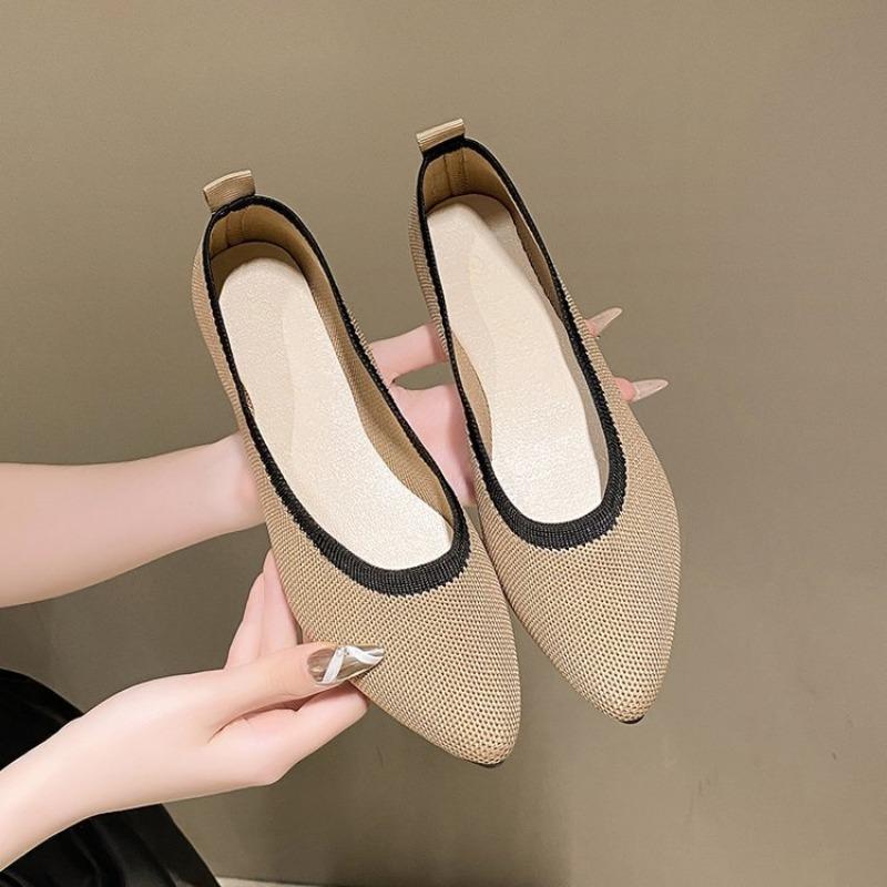 

Модная трендовая повседневная одинарная обувь 2024 Новая цветная сетчатая дышащая женская обувь для повседневной носки, универсальная плоская обувь Zapatos De Mujer 43 хаки