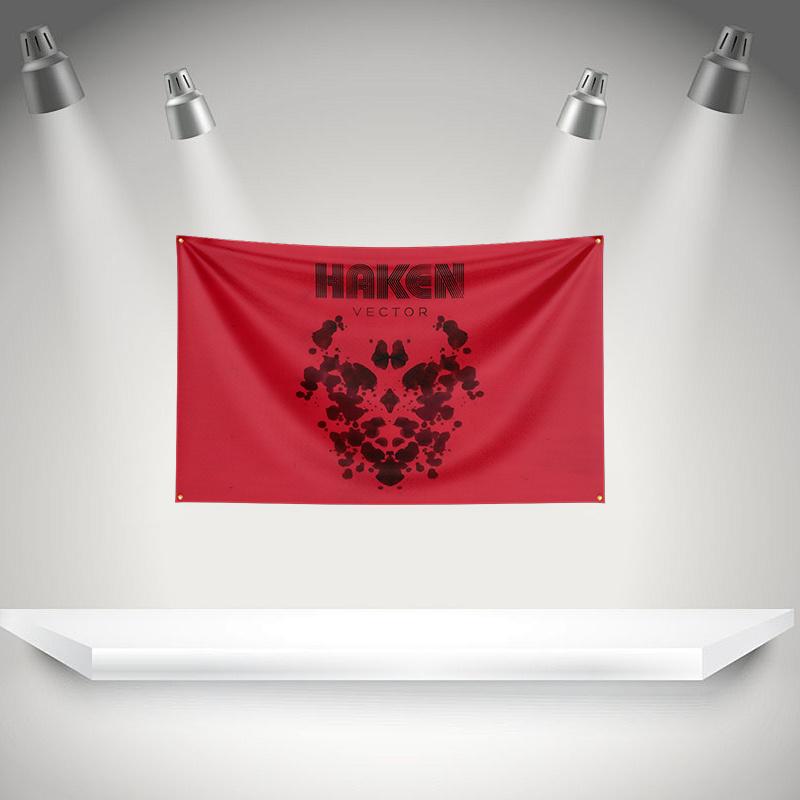 THE H-Haken Flag Rock Music Band Banner HD Printing Tapestry Exhibition, Music Band Fans, Garage Decor