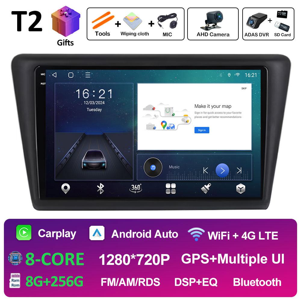 Android Auto pentru VW Skoda Rapid 2013 2014 2015 2016 2017 2018 2019 Seat Toledo 2015 - 2018 Wireless Carplay QLED Ecran IPS WIFI