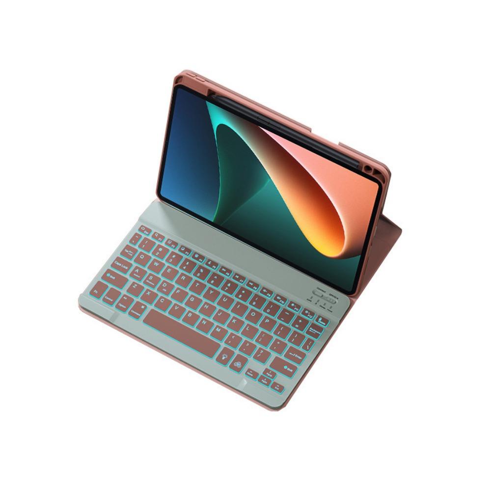 Leder-Tastaturhülle für Xiaomi Pad 7 7Pro Redmi SE mit Stifthalterung Magnetisch 11 Zoll Bluetooth-Tastaturabdeckung