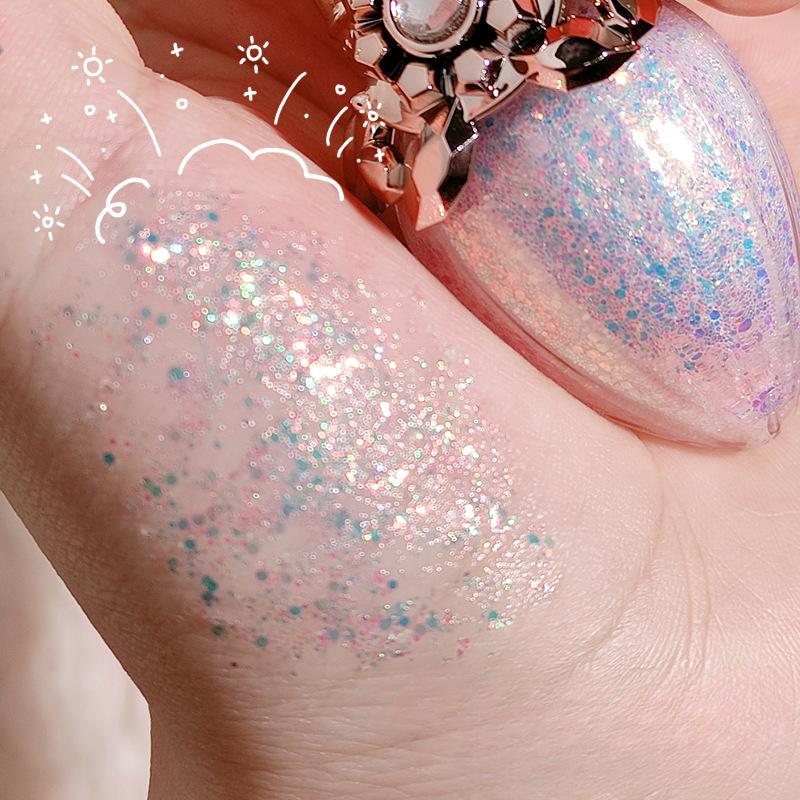 Υγρή Σκιά Ματιών Διαμαντένια Παγιέτα Περλέ Μεταξένια Σκιά Ματιών Λάμψης Ρετρό Υψηλής Έντασης