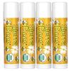 Bálsamo Labial Orgânico, Mel, Pacote com 4, 0,15 Oz (4.25 G) Cada