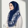 Ethnic Headscarf With Flower Print Design For All Seasons In Polyester Fabric