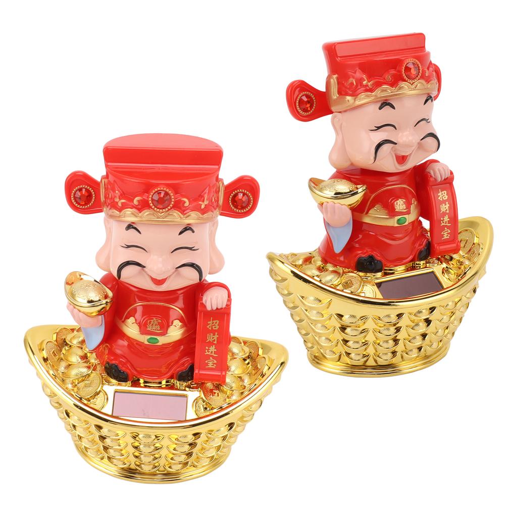 God of Wealth Statue Sunlight Power Vivid Delicate Nodding God of Wealth Ornament Gift