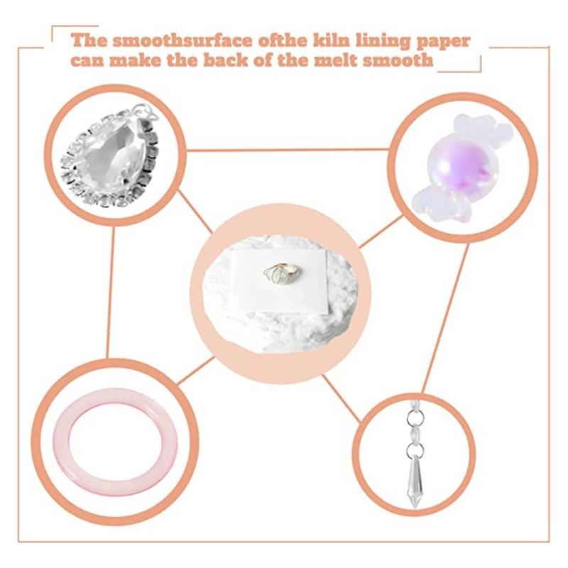 10 Pcs Ceramic Fiber Paper High Temperature Ceramic Fiber Square Paper White Insulation Gasket Paper for Stove Furnace