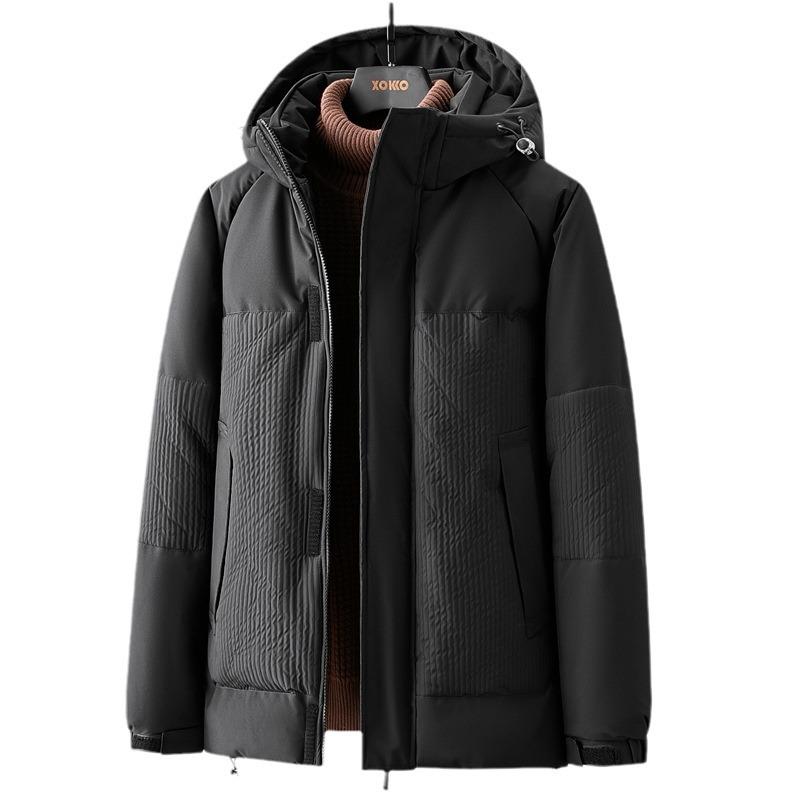 

Хлопковая куртка с капюшоном, утепленная бархатом, теплая хлопковая куртка для мужчин на осень и зиму, свободная универсальная куртка для мужчин, пуховик из хлопка 4XL