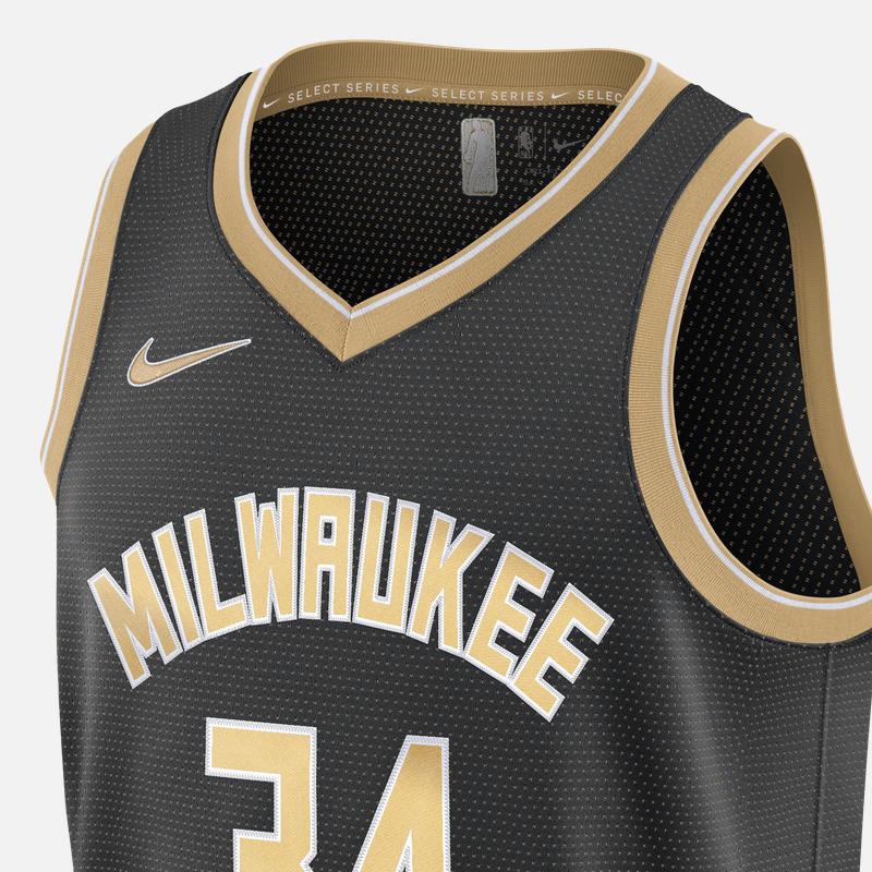 New Nike Giannis Antetokounmpo Milwaukee Bucks 2024 Select Series Men's Nike Dri FIT Nba Swingman Jersey FN5911-053